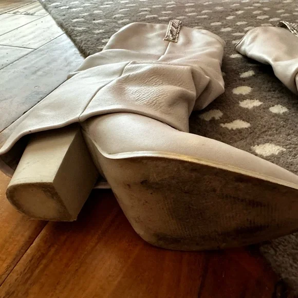 Steve Madden white Lassy cowboy boots 7 - Picture 11 of 11